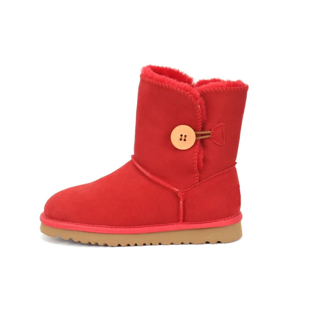 45Color Topquality Women's mini Luxury Snow Boots with fur Genuine leather girl snow boot ankle short bow mini fur Size 35-43 thumbnail 2