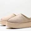 australia Tasman Slippers Tazz Classic Ultra Mini Platform Boots Disquette Fluff Yeah Funkette scuffette Black Chestnut Sand Mustard Seed Warm Snow Womens sliders thumbnail 9