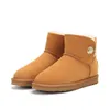 45Color Topquality Women's mini Luxury Snow Boots with fur Genuine leather girl snow boot ankle short bow mini fur Size 35-43 thumbnail 10