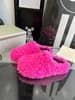 Mar Ted-dy bear fur slides fleece mules slippers winter warm comfortable shoes thumbnail 9