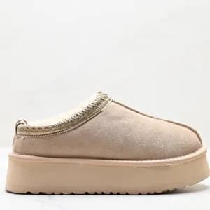 australia Tasman Slippers Tazz Classic Ultra Mini Platform Boots Disquette Fluff Yeah Funkette scuffette Black Chestnut Sand Mustard Seed Warm Snow Womens sliders thumbnail 16