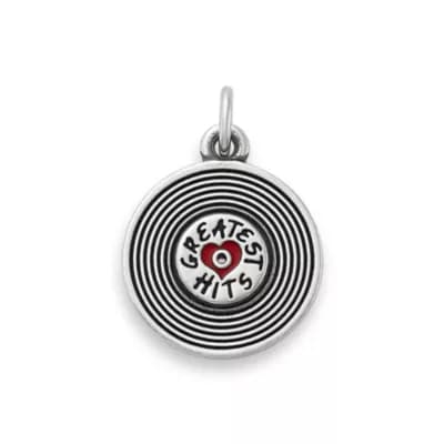 Greatest Hits Album Enamel Charm - Image 1