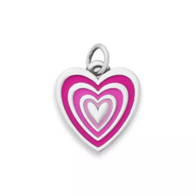 Enamel Radiant Heart Charm - Image 1