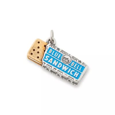 Enamel Blue Bell Ice Cream Sandwich Charm - Image 1