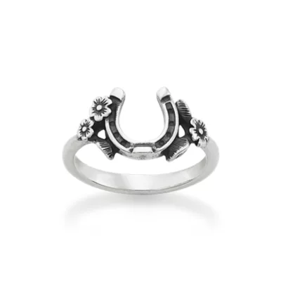 Floral Horseshoe Ring - Image 1