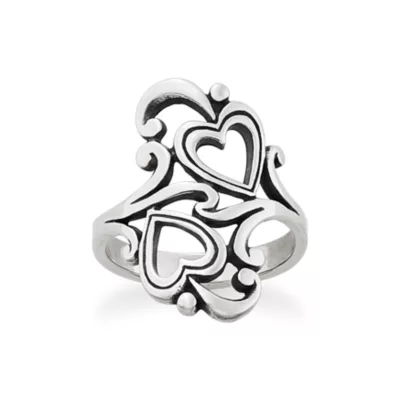 Swirls and Scrolls Hearts Ring - Image 1