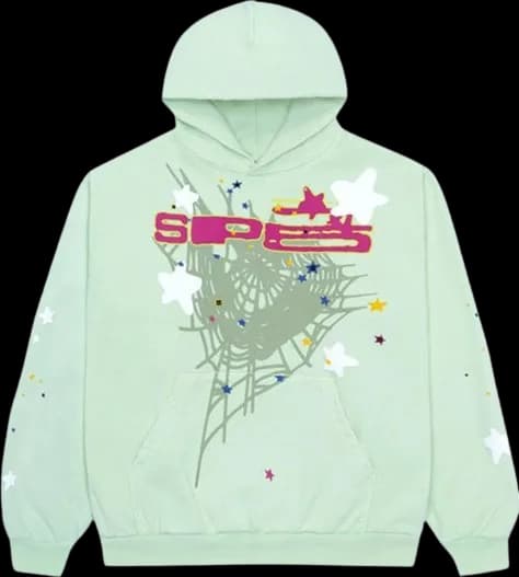 Sp5der SP5 Mint Hoodie | Premium Collection Shop Now In USA - Image 1