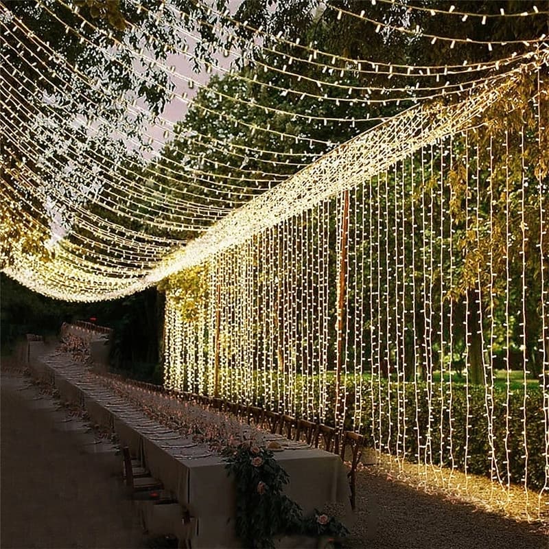 Elegant Wedding Party Reception LED Window Curtain String Lights – 3M/6M 600LEDs Twinkle Starfor Home & Garden Decor EU/US/AU/UK Plug 2025 - GBP £22 thumbnail 10