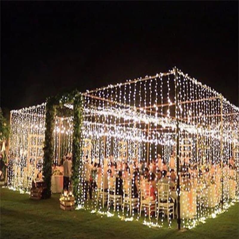 Elegant Wedding Party Reception LED Window Curtain String Lights – 3M/6M 600LEDs Twinkle Starfor Home & Garden Decor EU/US/AU/UK Plug 2025 - GBP £22 thumbnail 22