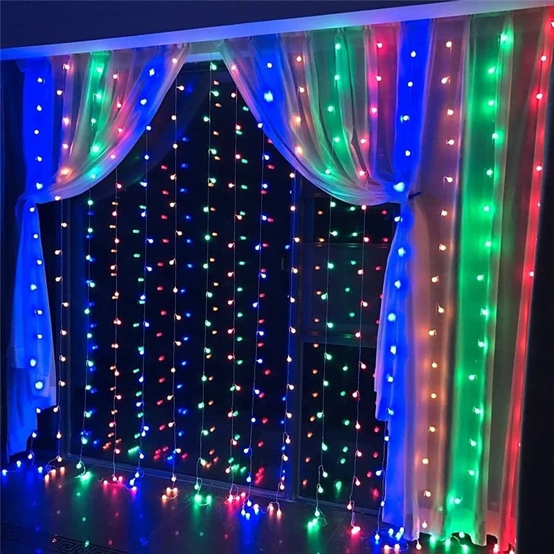 Elegant Wedding Party Reception LED Window Curtain String Lights – 3M/6M 600LEDs Twinkle Starfor Home & Garden Decor EU/US/AU/UK Plug 2025 - GBP £22 thumbnail 21