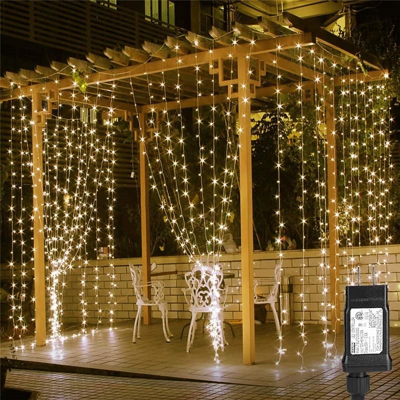 Elegant Wedding Party Reception LED Window Curtain String Lights – 3M/6M 600LEDs Twinkle Starfor Home & Garden Decor EU/US/AU/UK Plug 2025 - GBP £22 thumbnail 11