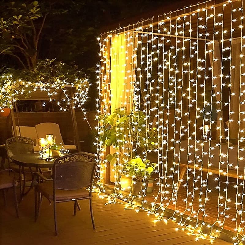 Elegant Wedding Party Reception LED Window Curtain String Lights – 3M/6M 600LEDs Twinkle Starfor Home & Garden Decor EU/US/AU/UK Plug 2025 - GBP £22 thumbnail 19