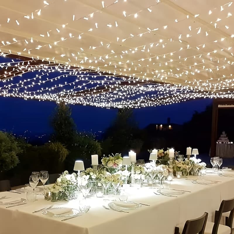 Elegant Wedding Party Reception LED Window Curtain String Lights – 3M/6M 600LEDs Twinkle Starfor Home & Garden Decor EU/US/AU/UK Plug 2025 - GBP £22 thumbnail 6