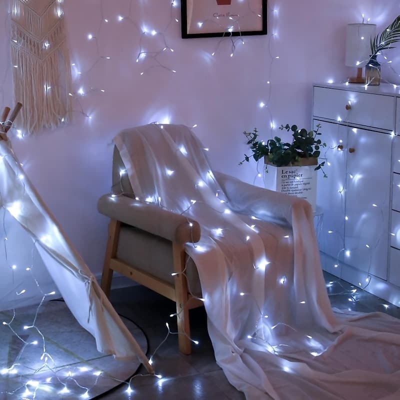 Elegant Wedding Party Reception LED Window Curtain String Lights – 3M/6M 600LEDs Twinkle Starfor Home & Garden Decor EU/US/AU/UK Plug 2025 - GBP £22 thumbnail 14