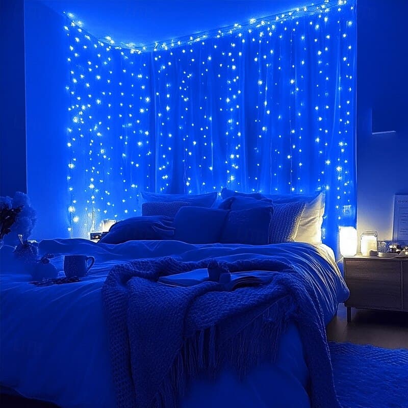 Elegant Wedding Party Reception LED Window Curtain String Lights – 3M/6M 600LEDs Twinkle Starfor Home & Garden Decor EU/US/AU/UK Plug 2025 - GBP £22 thumbnail 3