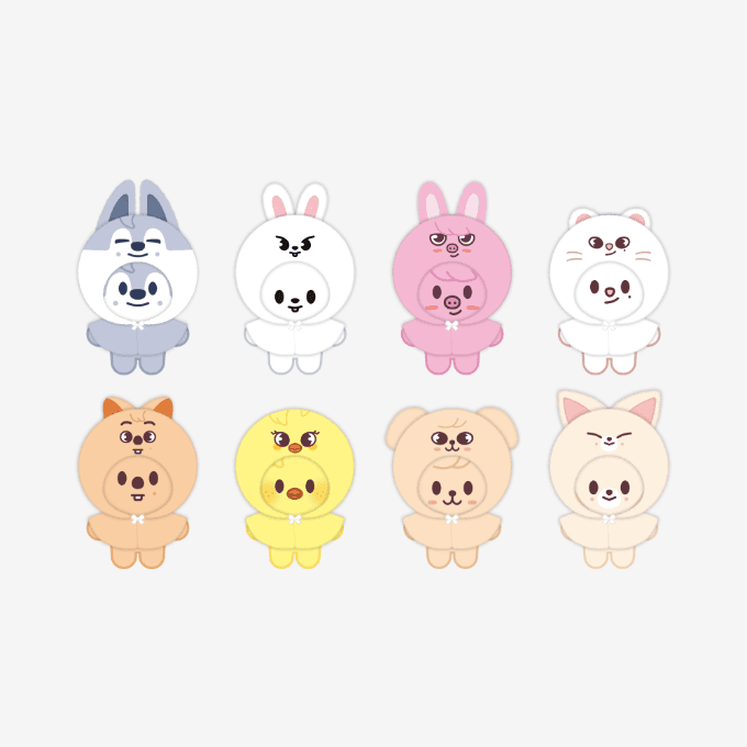 Stray Kids SKZOO 10CM PLUSH OUTFIT - SKZ 5'CLOCK - JYP SHOP