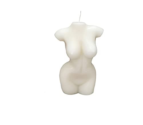 Shinekoo Bougie artistique en forme de corps féminin, parfum vanille, décoration d'intérieur, cadeau de mariage, 10 cm x 7,5 cm - Image 1