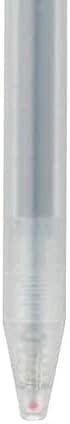 Muji Smooth Gel Ink Ballpoint Pen Knock Type Retractable 10-Pieces Set, 0.5 mm Nib Size, Black (Black) thumbnail 4