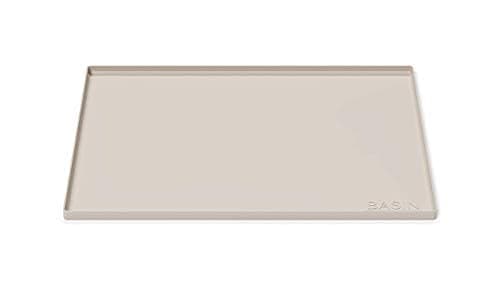 BASIN - Under Sink Mats for Kitchen Waterproof - The Original Silicone Under Sink Liner Drip Tray - Designed in USA - Sink Cabinet Protector for Water Drips, Leaks, Spills - 28"x22" Taupe thumbnail 3