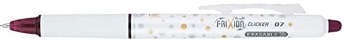PILOT FriXion Clicker Erasable Design Collection Dots, Refillable & Retractable Gel Ink Pens, Fine Point (0.7mm), Assorted Ink, 5-Pack (15220) thumbnail 2