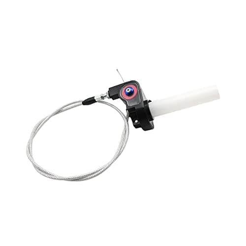 Universal 22mm 7/8" Twist Throttle Handle Grip + Cable for Cross-Country Motorcycle 250 Dirt Pit Motor Bike Motorcycle CRF70 TTR KLX110 SSR Thumpstar YCF（Red） thumbnail 3