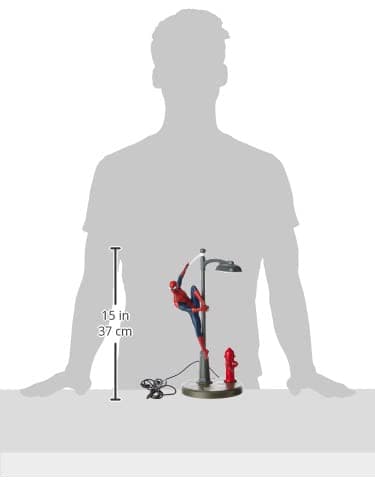 Spider-Man Paladone | Marvel Spiderman Desk Lamp | Officially Licensed Disney Light | Marvel Streetlight Spotlight | Gift for Multiverse Fans | Avengers Desk Light | Peter Parker Table Lamp thumbnail 3