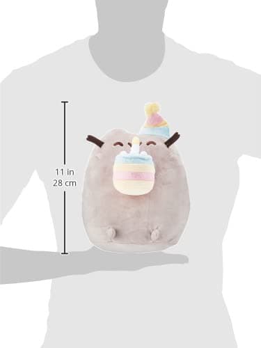 GUND Pusheen Birthday Cake Snackable 9.5-Inch Plush Toy for Ages 8+ | Inspires Fun Character Roleplay and Creative Storytelling; Comforting Collectible Birthday Gift for Fans and Collectors thumbnail 2