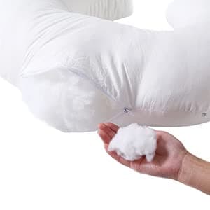 QUENESS Nursing Pillow and Positioner, Breastfeeding, Bottle Feeding, Baby Sitting Support, Tummy Time Support for Baby Boys and Girls, Propping Baby Pillow (Naked Pillow) thumbnail 3