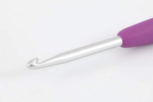 Clover 1045/G Purple Amour Crochet Hook, Size G, 4.0mm thumbnail 4