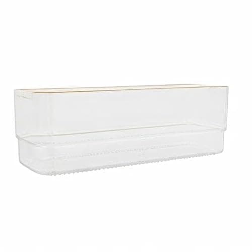 Martha Stewart Kerry Plastic Stackable Office Desk Drawer Organizers, 6" x 3", 6 Pack, with Gold Trim - 6" x 3" thumbnail 10