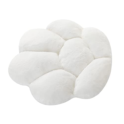 Ditucu Cat Paw Cushion Kawaii Chair Cushions 31.4 x 27.5 inch Cute Stuff Seat Pad Comfy Lazy Sofa Office Floor Pillow for Gaming Chairs Room Decor White - White a - Large thumbnail 7