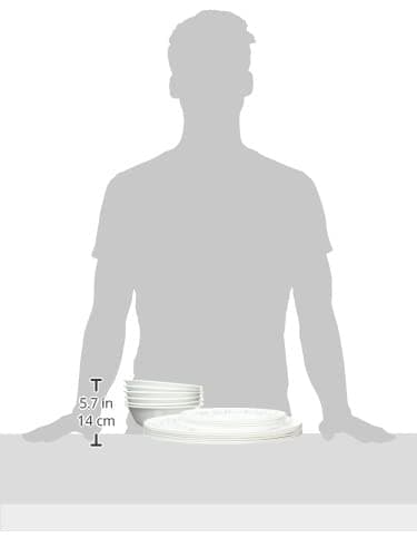 Corelle Vitrelle 18-Piece Service for 6 Dinnerware Set Triple Layer Glass and Chip Resistant, Lightweight Round Plates and Bowls Set, Country Cottage thumbnail 3