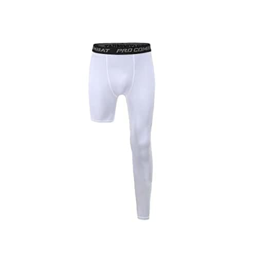 Jonscart One Leg Compression Tights Long Pants Basketball Sports Base Layer Underwear Active Tight thumbnail 3