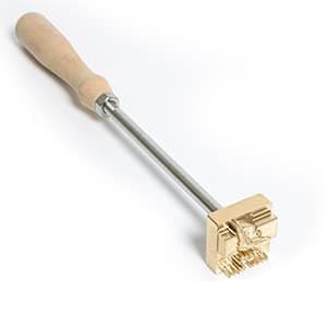 ZONEPACK Custom Logo Hot Foil Stamping Brass Mold Branding Iron Wood Burning Stamp Heating for Leather Wood Paper (Small Than 2''x2'' with 0.19'' Hole on Back) thumbnail 9