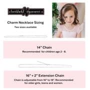 Cherished Moments Girl's Sterling Silver First Communion Infinity Cross Pendant Necklace with CZ - Silver-Pink 14" thumbnail 6