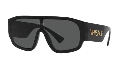 Versace Woman Sunglasses Black Frame, Dark Grey Lenses, 0MM thumbnail 4
