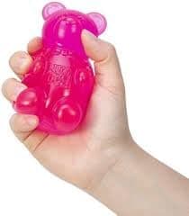 Schylling NeeDoh Gummy Bear - Sensory Fidget Toy with Jelly-Like Filling - 3.5" Tall - Pink (Pack of 1) thumbnail 5