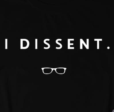 VQD RBG Tshirts for Women Human Rights Equality Shirts I Dissent Tee Tops thumbnail 5