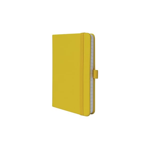Danpex Libreta De Notas TUCSON | Colores Modernos En Pasta Dura | Medidas 9x14 cm | Hojas Cosidad Blancas Y Separador | Tamaño Compacto Cuaderno De Bolsillo | Elástico De Cierre | Estudiantes U Oficinistas | (TUCSON, AMARILLO) thumbnail 3