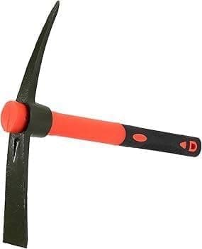 Garden Pick Mattock, 38x25cm Red Pickaxe with Fiber Handle, Garden Mattock for DIY | Camping | Gardening | Digging | Paving | Farm | Hand Tools | Construction thumbnail 5