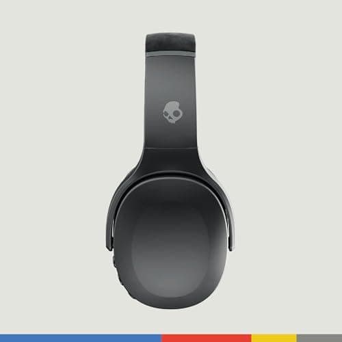 Skullcandy Crusher Evo Over-Ear Wireless Bluetooth Headphones with Sensory Bass, 40 Hr Battery, Microphone, Works with iPhone Android – Black/Asphalt - Black/Asphalt - One Size thumbnail 3