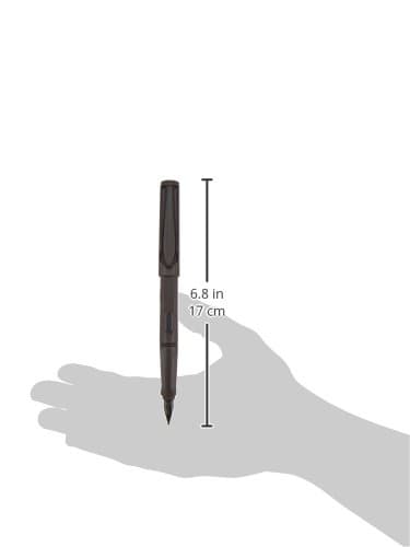 LAMY safari umbra - Fountain Pen with ergonomic grip & polished steel nib in size B - ideal for any Writing & Calligraphy - including LAMY T 10 blue cartridge - Right-Handed thumbnail 2