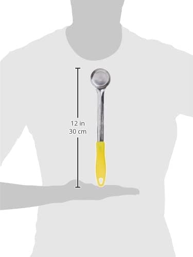 Winco Solid Food Portioner, 1-Ounce, Medium, Stainless Steel, Yellow | Dishwasher safe, Solid bottom for easy serving, Color-coded handles for quick identification, Restaurant service thumbnail 2