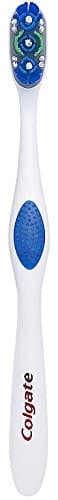 Colgate 360 Whole Mouth Toothbrush, Adult Toothbrushes Medium Bristles, Helps Remove Bad Breath Bacteria and Plaque, Medium Toothbrush Pack, Includes Cheek and Tongue Cleaner, 4 Pack thumbnail 11