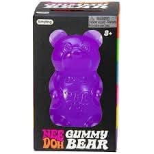 Schylling NeeDoh Gummy Bear - Sensory Fidget Toy with Jelly-Like Filling - 3.5" Tall - Purple (Pack of 1) thumbnail 2