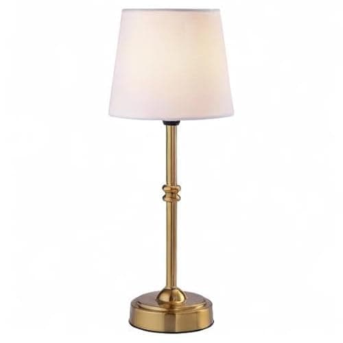 O’Bright Seraph - Cordless LED Table Lamp with Dimmer, Built-in Rechargeable Battery, 3-Level Brightness, Patio Table Lamp, Bedside Night Lamp, Ambient Light for Restaurant, Antique Brass thumbnail 9
