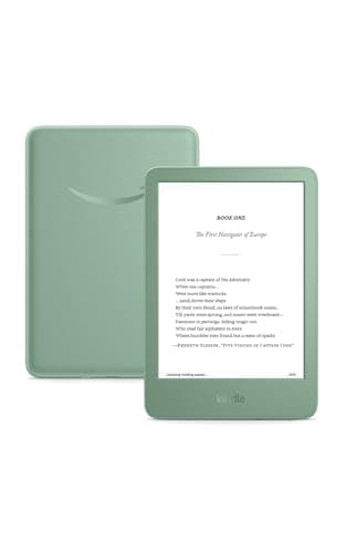 Amazon Kindle 16 GB (newest model) - Lightest and most compact Kindle, now with faster page turns, and higher contrast ratio, for an enhanced reading experience - Without Lockscreen Ads - Matcha - Image 1