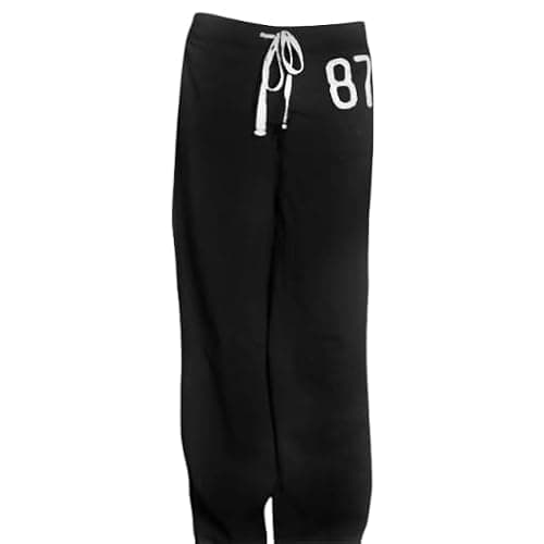 Vhitler Cute Jersey Pajama Pants Y2k Low Rise Pj Pants Wide Leg Drawstring Pants Preppy Aesthetic Lounge Pants Grunge Pants thumbnail 4