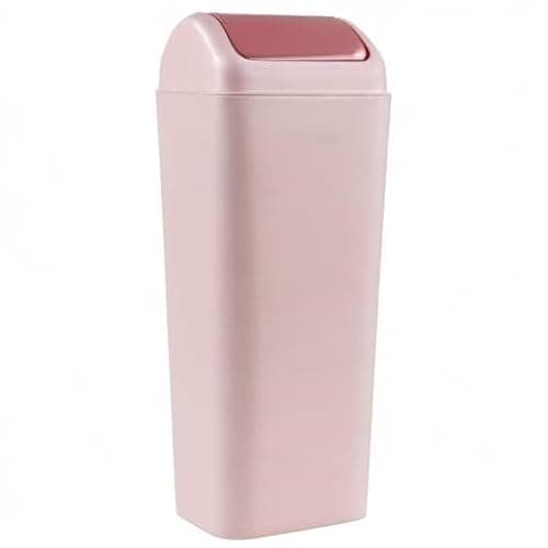 Easymanie 12 L Slim Garbage Can, Small Plastic Trash Can with Swing Lid, 1 Pack (Pink) thumbnail 8