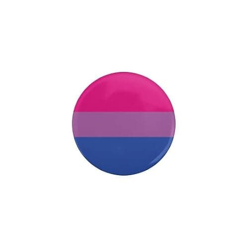 CafePress Bi Pride Flag 1" Round Mini Button Pin - Image 1